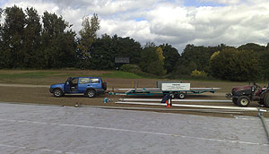 Wright Rain delivering new pipes & fittings with their specialist 10m trailer
